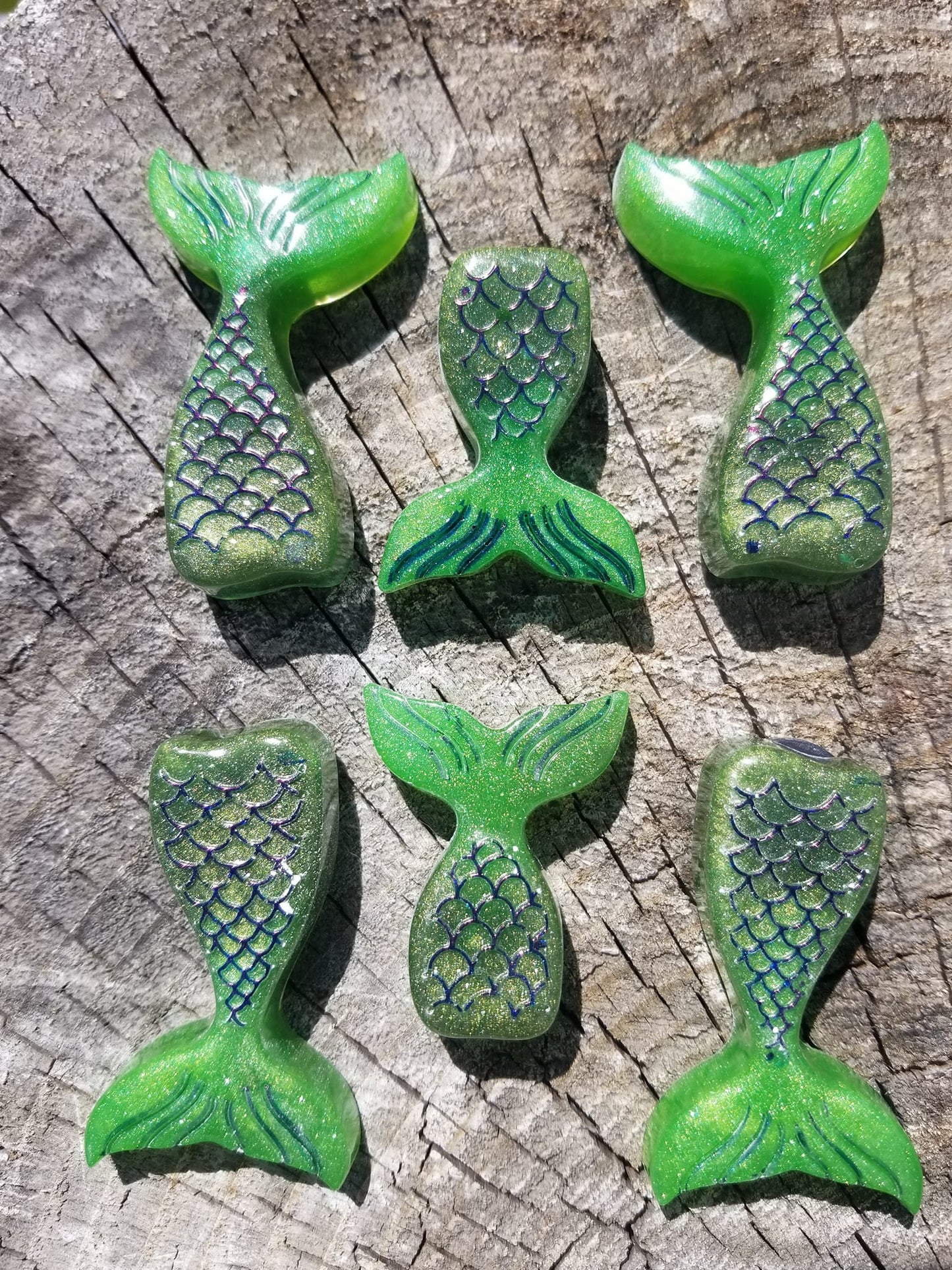 Resin mermaid magnets