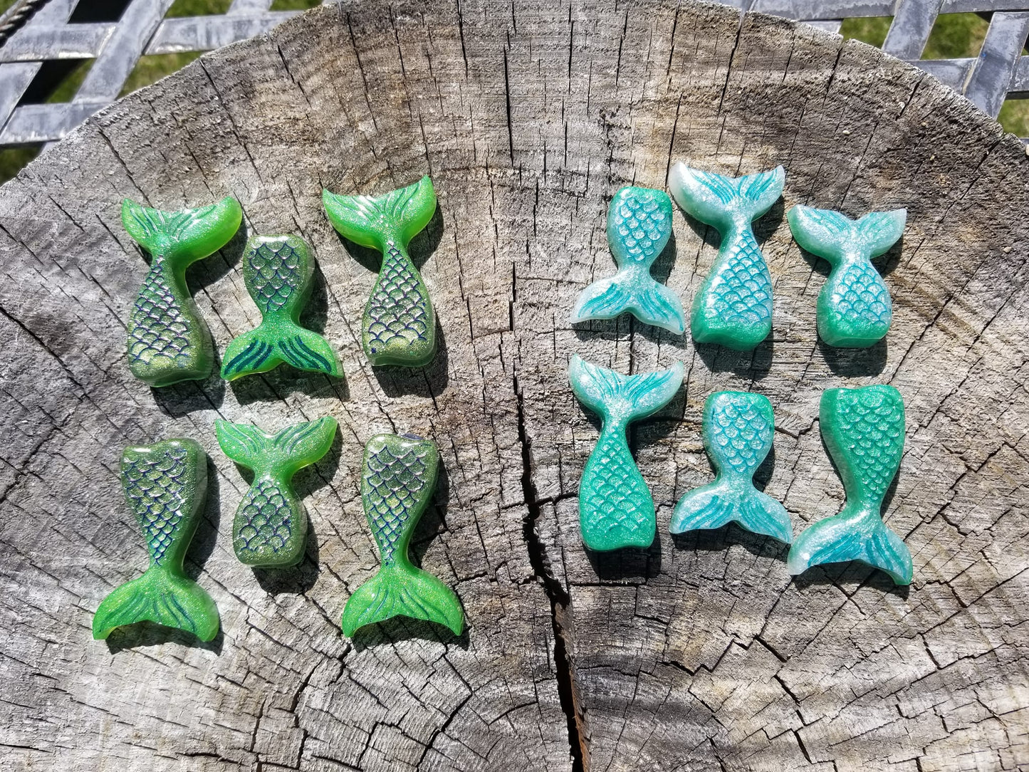 Resin mermaid magnets
