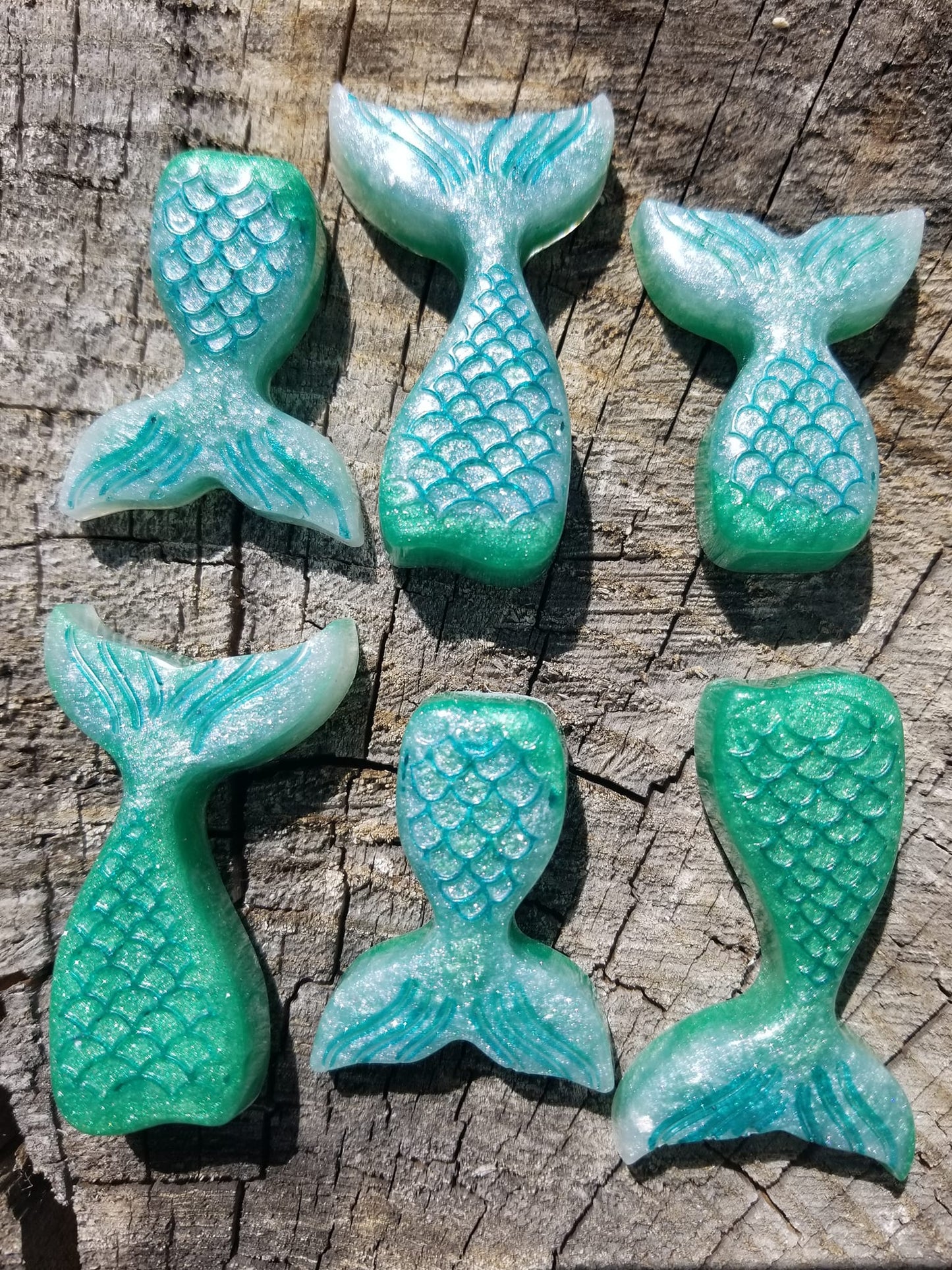 Resin mermaid magnets