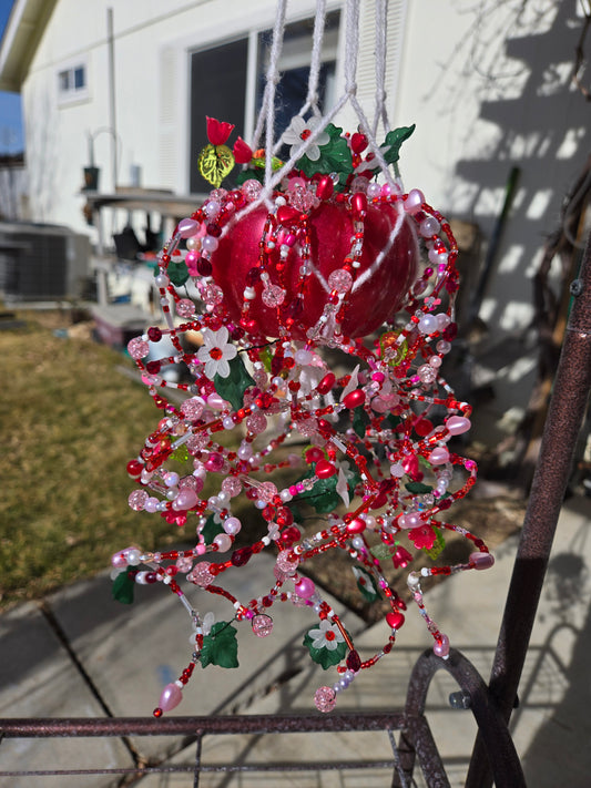 Valentine's day potted plant suncatcher